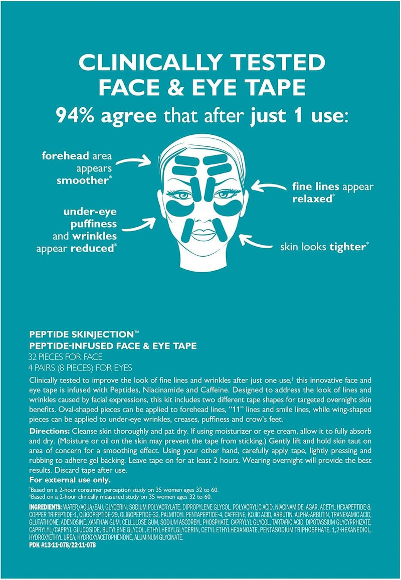 Peter Thomas Roth | Peptide Skinjection™  Infused Face & Eye Tape |