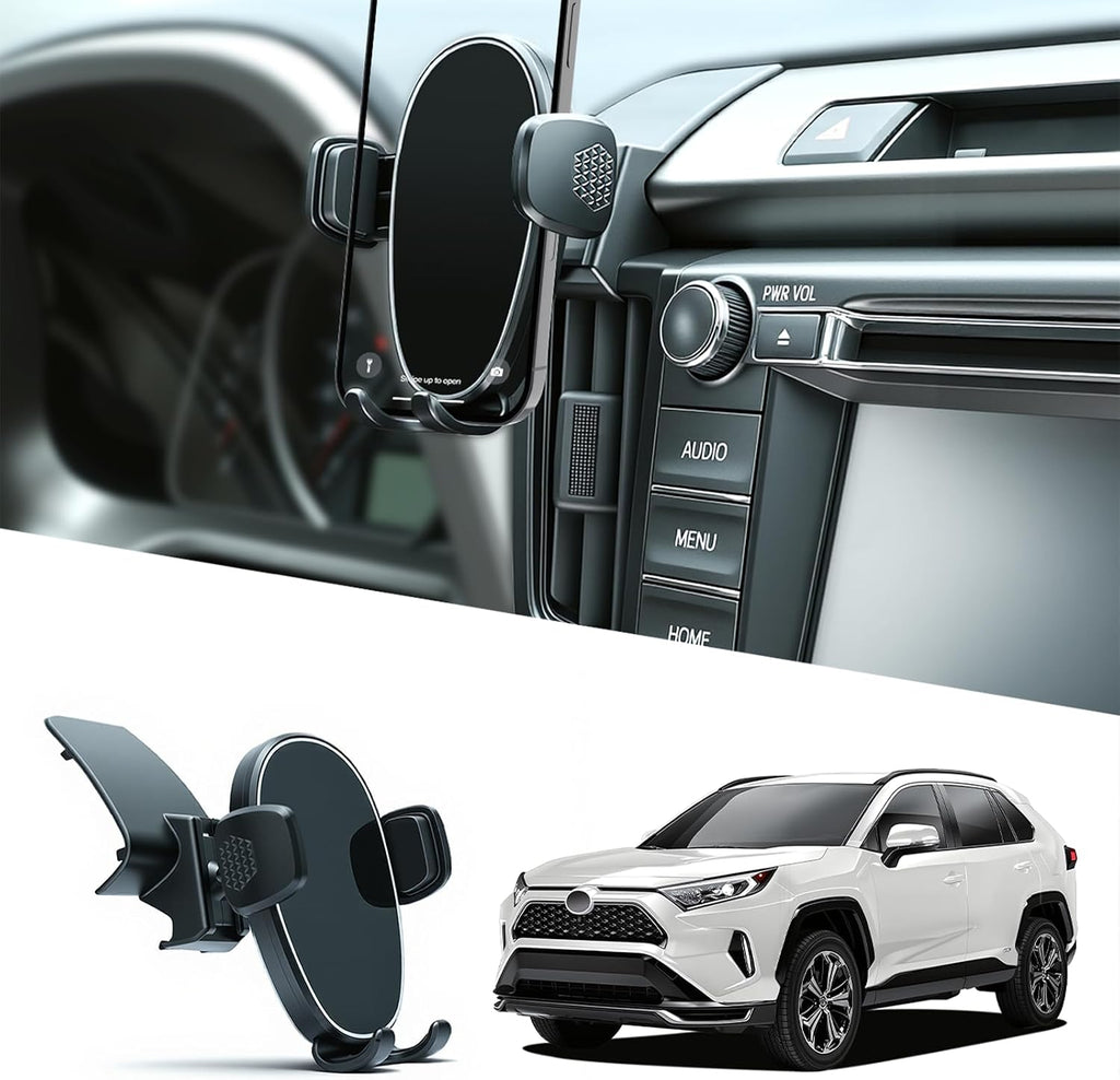 AAGJJ Phone Holder for Rav4 (2013-2018), 360° Adjustable Dashboard Phone Mount, Hands Free Mobile Holder for Toyota Rav4