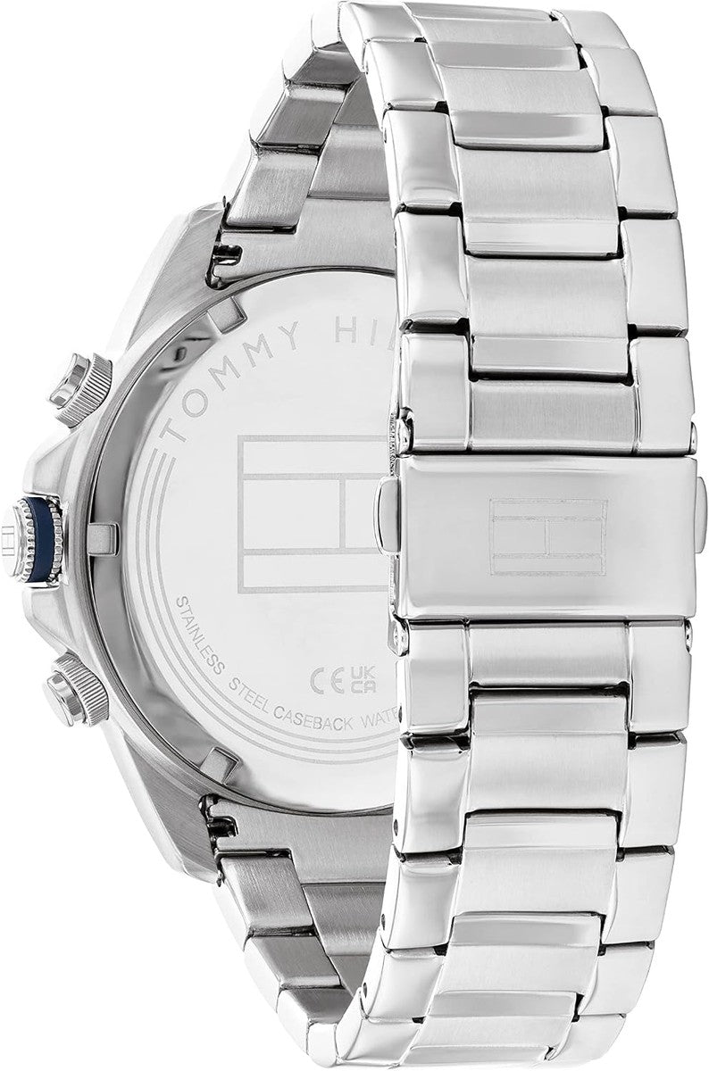 Tommy Hilfiger Men's Multifunction Quartz Watch, Stainless Steel Bracelet 46mm
