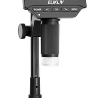 Elikliv Microscope, 4.3‘’ Digital Coin Magnifier with Lights for Adults