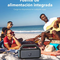 Soundcore Boom 2 by Anker, 80W Outdoor Bluetooth Speaker, 24H Playtime