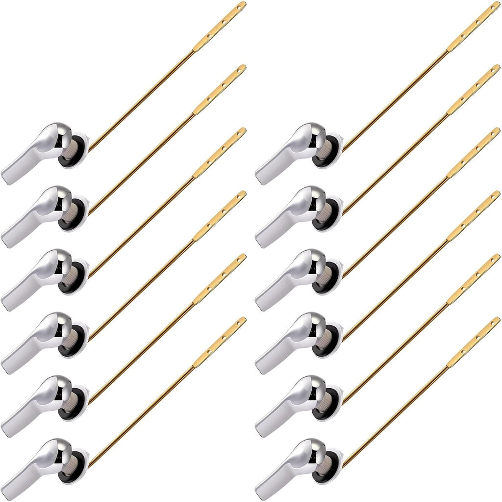 Lasnten 12 Pieces Front Mount Universal Toilet Flush Handle Replacement Kit