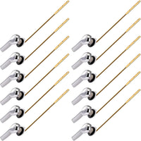 Lasnten 12 Pieces Front Mount Universal Toilet Flush Handle Replacement Kit