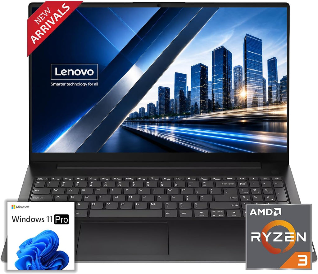 Lenovo 2026 Newly Released Business Laptop with MS 365 for the Web, AMD Ryzen 3 7000-Series CPU, 16GB DDR5, 256GB PCIE,