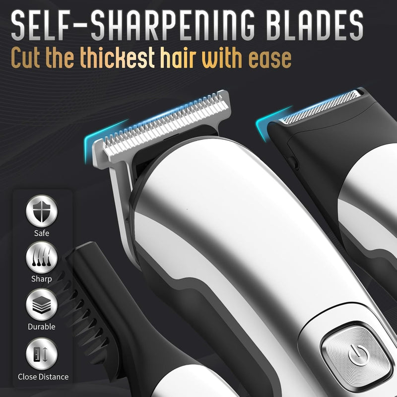 Ufree - Cortadora de barba inalámbrica para hombres, maquina de afeitar eléctrica impermeable para nariz, cuerpo, cara y bigote, kit de aseo