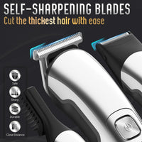 Ufree - Cortadora de barba inalámbrica para hombres, maquina de afeitar eléctrica impermeable para nariz, cuerpo, cara y bigote, kit de aseo