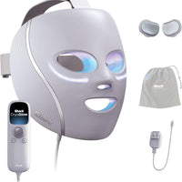 Mascarilla facial LED Shark CryoGlow con enfriamiento ocular, antienvejecimiento y reparación de imperfecciones, USB-C y control remoto