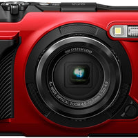 OM System OLYMPUS Tough TG-7 Red Underwater Camera, Waterproof, Freeze Proof, High Resolution Bright, 4K Video 44x Macro Shooting (Successor Olympus TG-6)