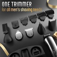 Ufree - Cortadora de barba inalámbrica para hombres, maquina de afeitar eléctrica impermeable para nariz, cuerpo, cara y bigote, kit de aseo