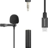 Saramonic LavMicro U1A Lavalier Lapel Microphone with Lightning for iPhone, or iPad with a Built-in 6.6-Foot (2m) Cable