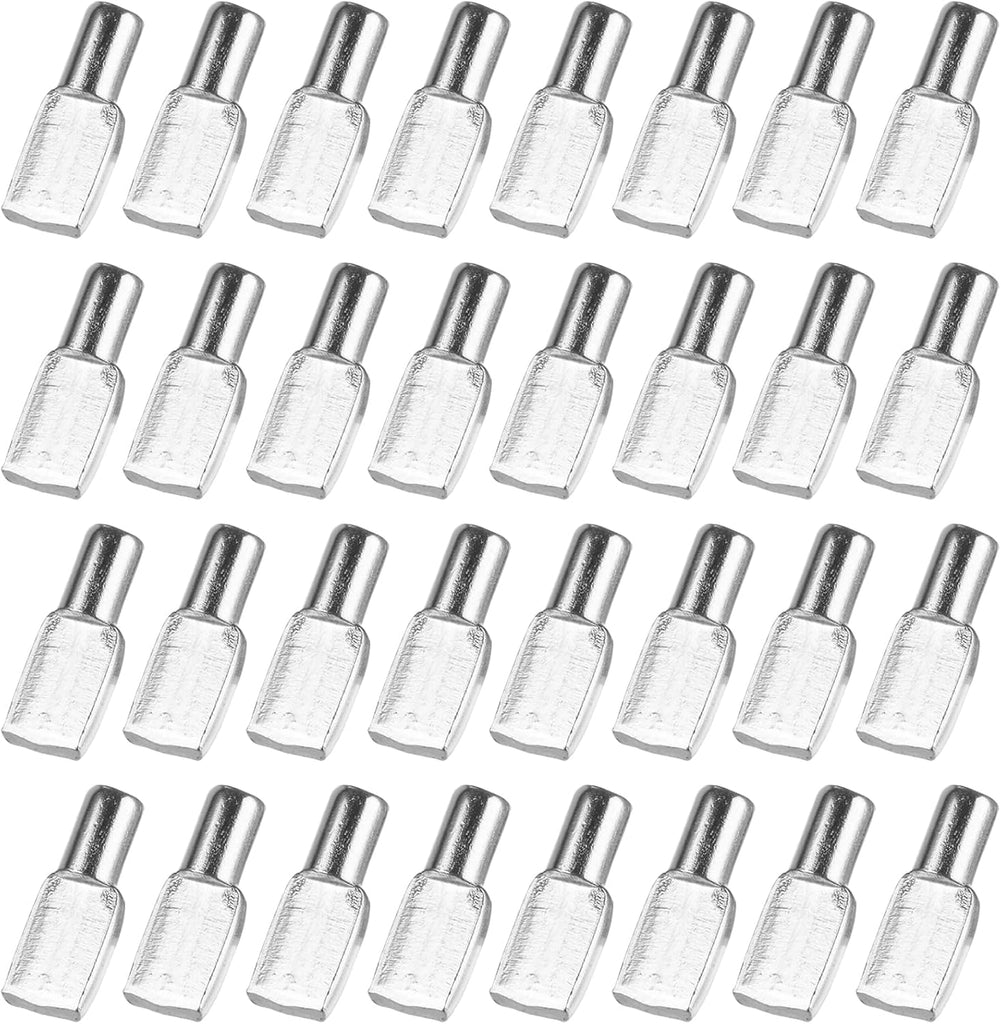 QTLCOHD 400Pcs 5mm Shelf Pins, Spoon Shape Cabinet Shelf Support Pegs