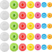 175Pcs 7 Colors Reusable Elastic Food Covers, 7 Sizes Plastic Bowl Covers