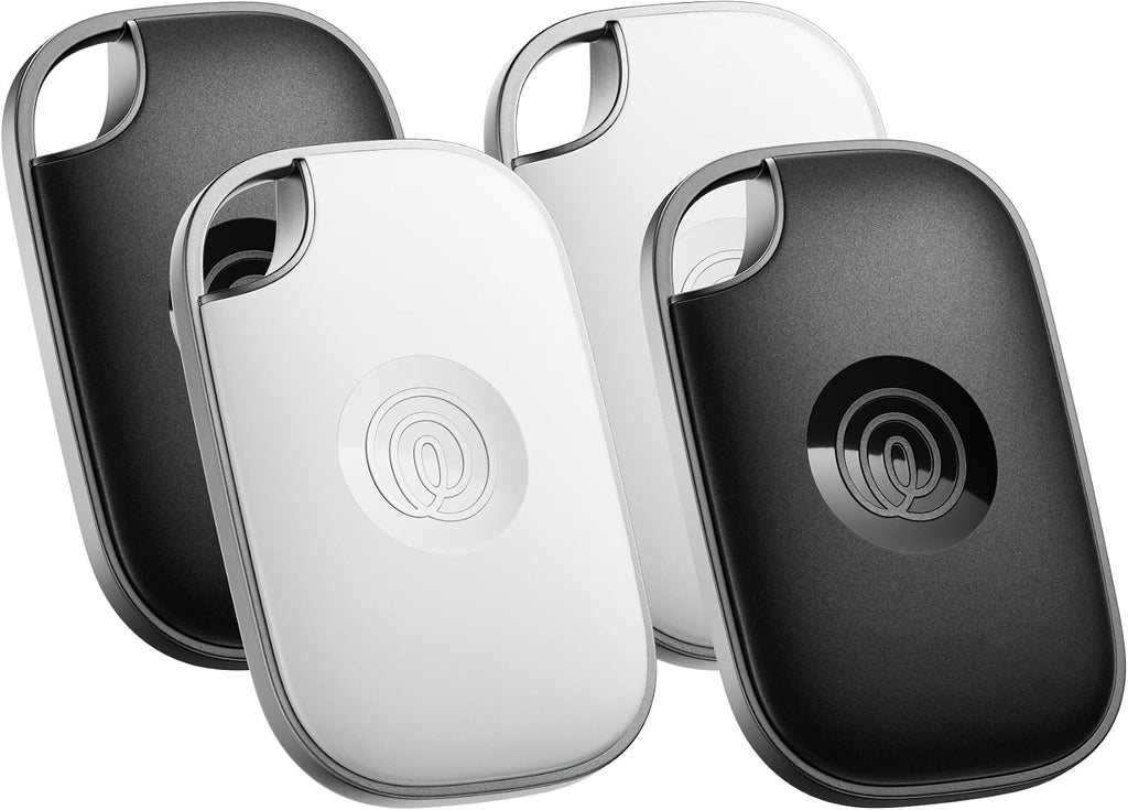 Life360 Tile Pro - Powerful Bluetooth Tracker, Key Finder and Item Locator for Keys Bags, and More. Both iOS and Android Compatible. Phone Finder. 4-Pack (Black/White)