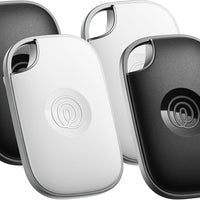 Life360 Tile Pro - Powerful Bluetooth Tracker, Key Finder and Item Locator for Keys Bags, and More. Both iOS and Android Compatible. Phone Finder. 4-Pack (Black/White)