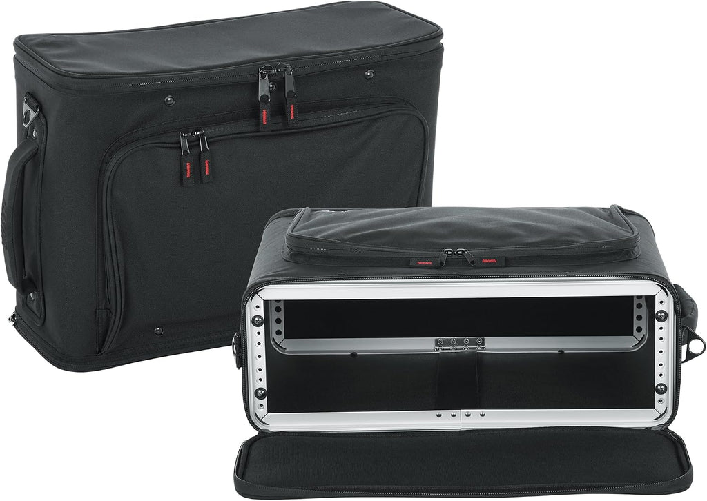 Gator Cases Lightweight Rack Bag with Removable Shoulder Strap Stage and Studio Equipment Case (GR-RACKBAG-3U)