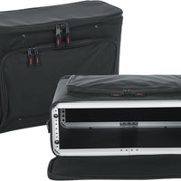 Gator Cases Lightweight Rack Bag with Removable Shoulder Strap Stage and Studio Equipment Case (GR-RACKBAG-3U)