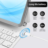 Funda con Teclado Magnético mobee para iPad Pro 11" (M4/M5) - Blanco