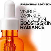 La Roche-Posay Suero puro de Vitamina C al 12% para cara con ácido hialurónico y ácido salicílico, suero facial hidratante, aumenta la luminosidad y reduce las arrugas, 2 fórmulas para piel normal