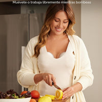 Momcozy M5 Extractor de Leche Inteligente Manos Libres - Pack de 2 (Gris)