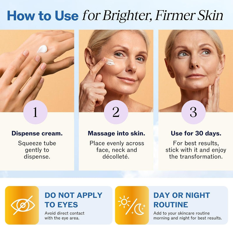 LilyAna Naturals Crema Facial Anti-Edad con Retinol para Mujeres – Crema para Arrugas y Cuello Reafirmante, Humectante de Retinol para Rostro con Ácido Hialurónico, Crema de Noche Hidratante para