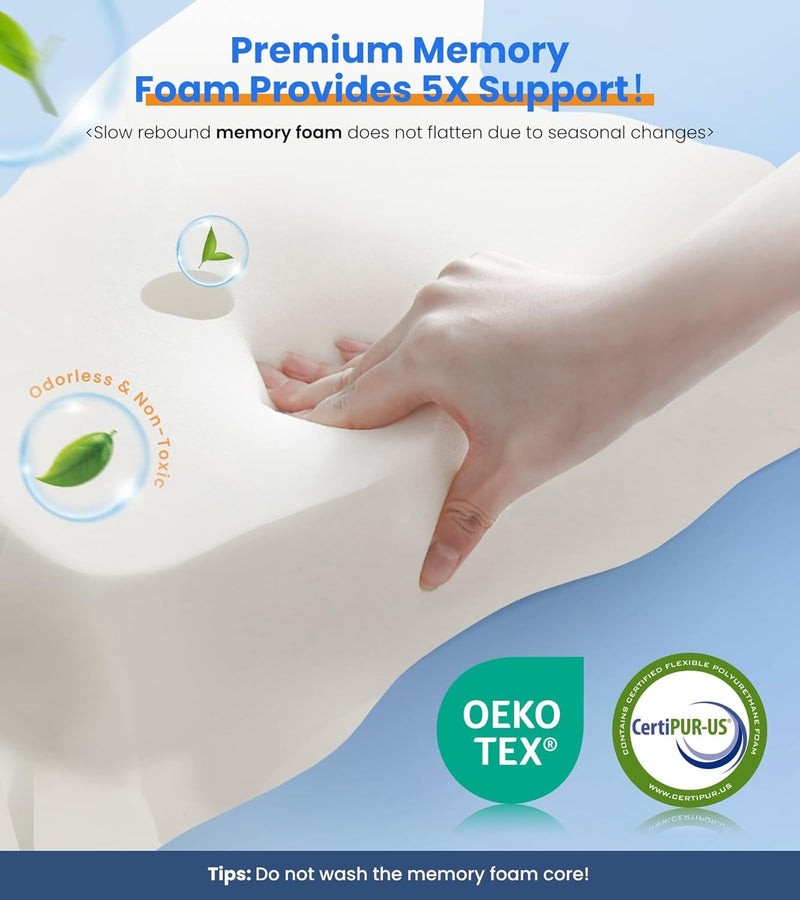 Cozyplayer Ultra Pain Relief Cooling Pillow for Neck Support