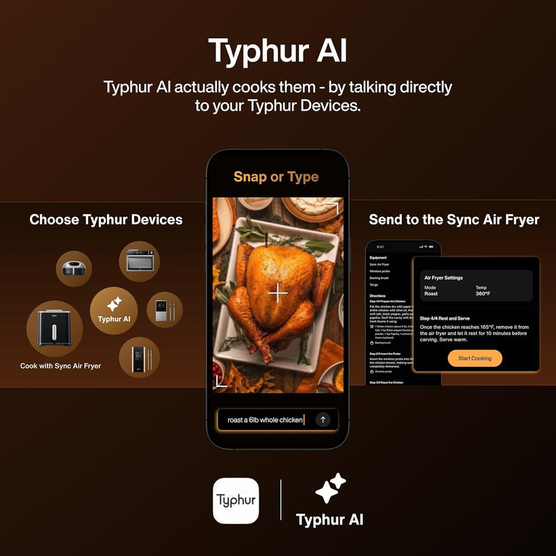 Typhur Sync 8QT AI Smart Air Fryer