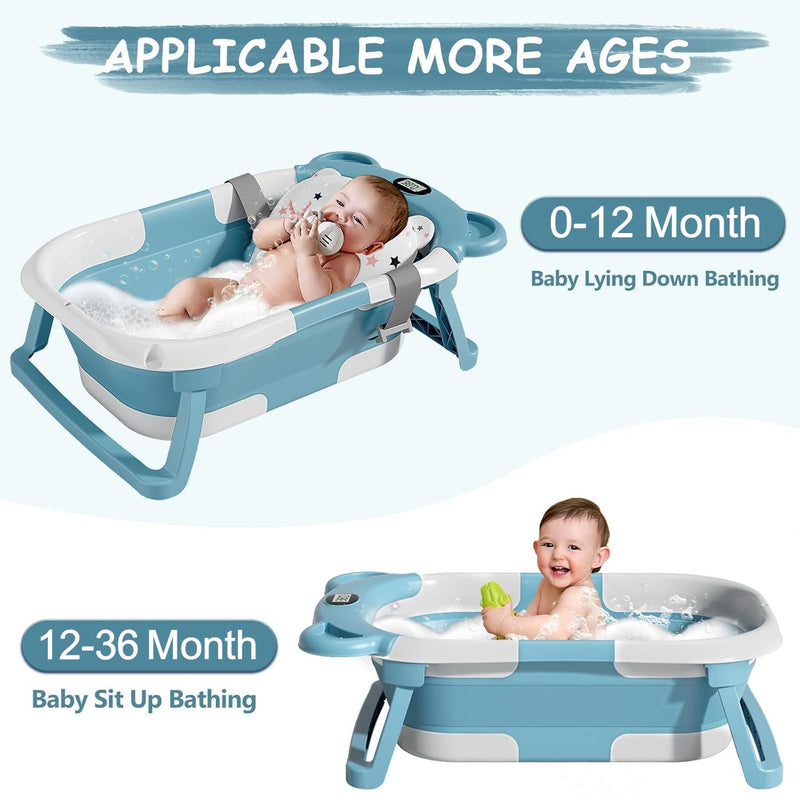 TPN Bañera Plegable para Bebé 0 a 36 Meses con Monitor de Temperatura Modelo 3