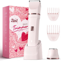 Risina 2-in-1 Bikini Trimmer for Women, Electric Razors for Women, Gifts