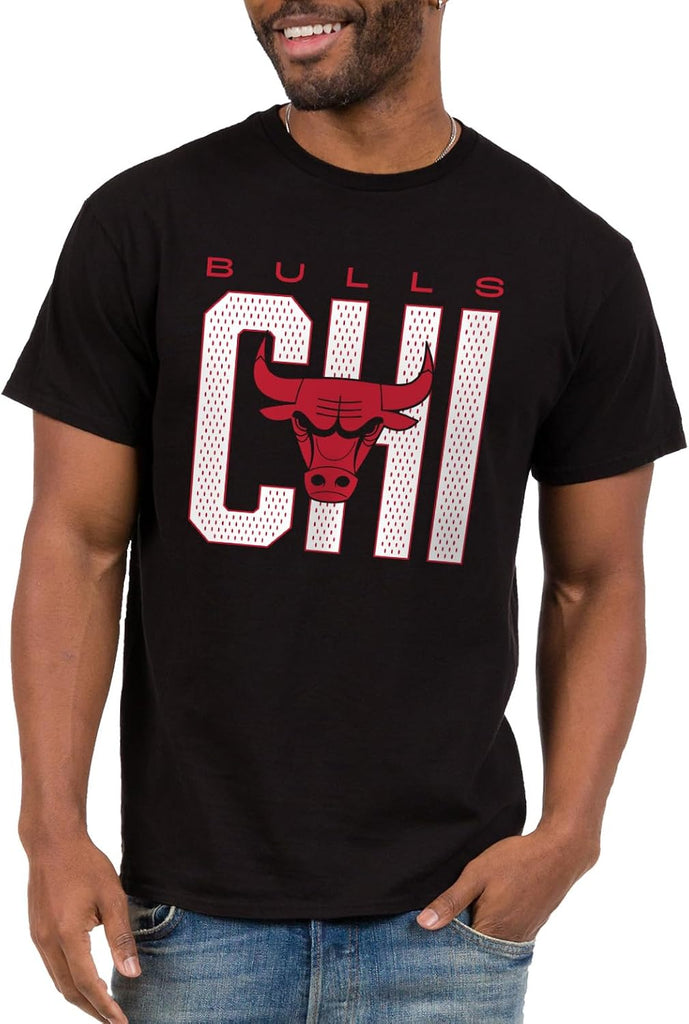 Junk Food NBA - Chicago Bulls City Mesh Adult SS T-Shirt Black