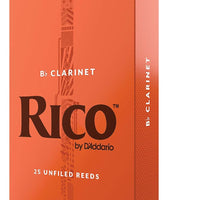 D’Addario Woodwinds - Rico Bb Clarinet Reeds - Reeds for Bb Clarinet - Crafted for Beginners, Students, Educators - Stre