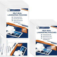 50 Pack 10 Mil 5"x7" Self Sealing Laminating Pouches Self Adhesive Lamination Pouches Clear Laminate Sheets for Photos O