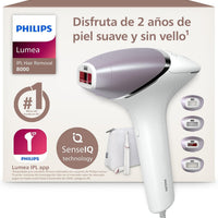 Philips Lumea Serie 9900, depiladora IPL con Inteligencia Artificial, tratamiento personalizado, 4 accesorios para el cuerpo, la cara, la zona del bikini y las axilas, con cable y sin cable, BRI951/00