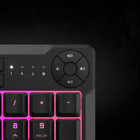 Corsair K55 CORE RGB Membrane Wired Gaming Keyboard – QWERTY US Layout – Quiet, Responsive Switches – Spill Resistance – Ten-Zone RGB – Media Keys – iCUE Compatible – PC, Mac – Black