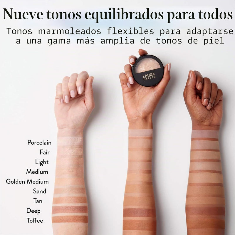 ✨ Unifica tu piel con un acabado natural y luminoso con Laura Geller Balance-n-Brighten