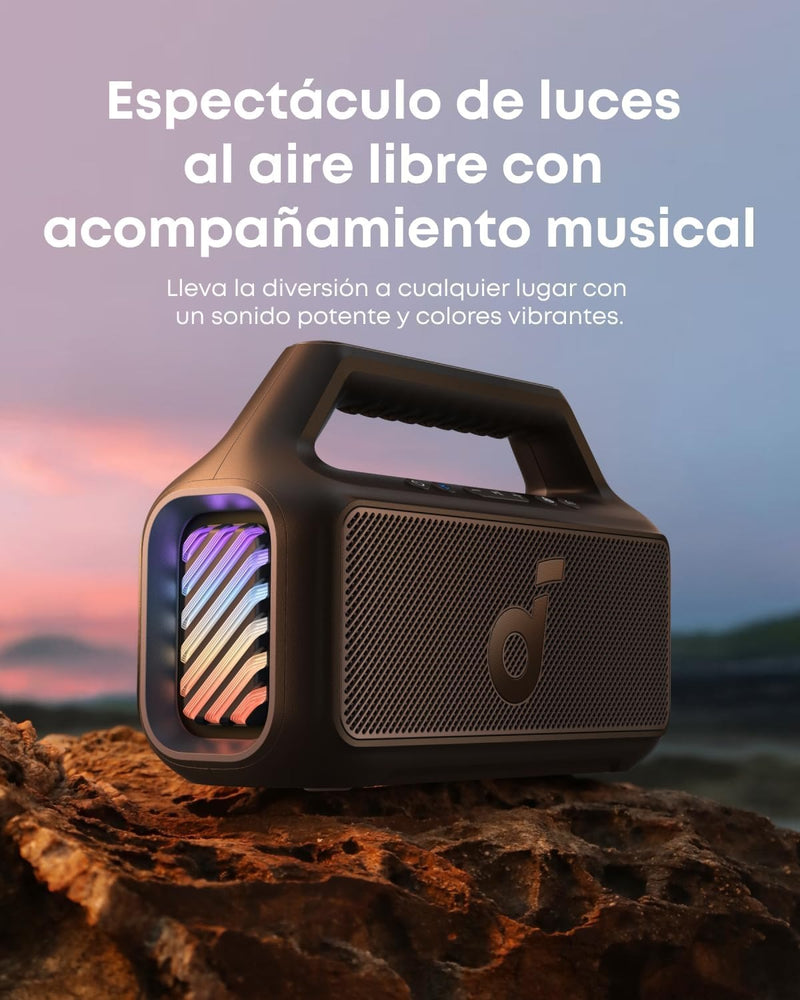 Soundcore Boom 2 by Anker, 80W Outdoor Bluetooth Speaker, 24H Playtime