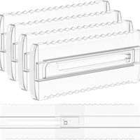 ROADNEX 4 Pack 4" High Drawer Dividers for Clothes, 10.2"-16.5" Expandable