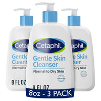 Cetaphil Gentle Cleanser, Hydrating Face Wash, Sensitive Skin, 8oz, 3ct