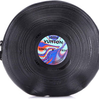 Louis Vuitton Estuche de mano para discos de vinilo de segunda mano, color negro