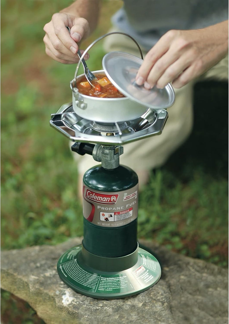 Estufa de propano Coleman BottleTop con quemador ajustable