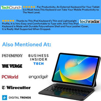 Funda con Teclado runelk para iPad 10.ª / 11.ª Gen (A16) - Negro