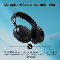 Sennheiser ACCENTUM Wireless Bluetooth Headphones – Hybrid ANC Noise Cancelling, 50‑Hour Battery, Lightweight Over‑Ear Design, Clear Calls, Travel & Work Headset, White