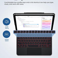 Funda con Teclado typecase Edge para iPad 11" (A16) / 10.ª Gen - Fibra de Carbono