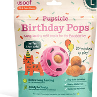 WOOF Pupsicle Birthday Refill Pops Dog Treats, Large