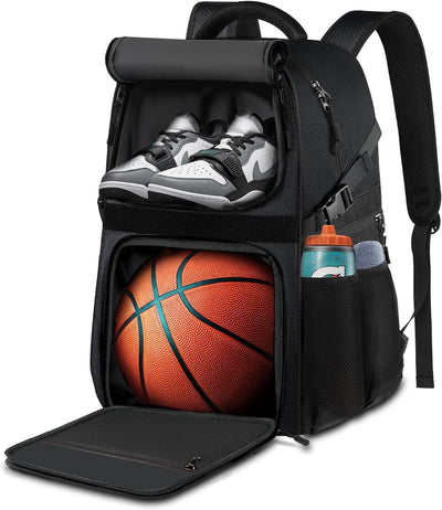 LOINTET Basketball Bag Backpack with Ball Holder Shoes Compartment