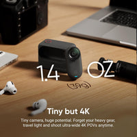 Insta360 GO 3S 64GB - Black — Cámara vlogging 4K manos libres, resistente al agua