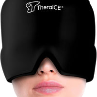 TheraICE Gorro de Alivio para Migraña, Gorro Calmante para Dolor de Cabeza con Compresa de Hielo, Máscara de Compresa Fría Facial, Productos de Gel Refrescante para Envolver la Cabeza para Tensión