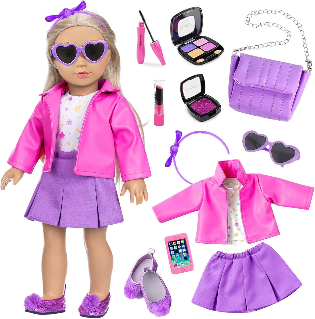 American 18 in Dolls Clothes Makeup Accessories Cosmetic Toys Shoulder Bags