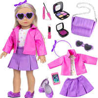 American 18 in Dolls Clothes Makeup Accessories Cosmetic Toys Shoulder Bags