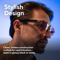 Gafas de sol Aura que cambian de color: 4 colores de lentes, control táctil