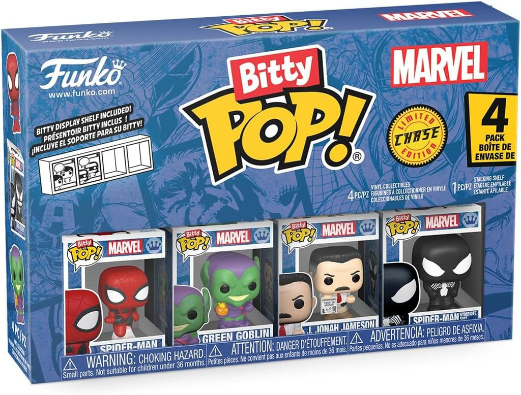 Funko Bitty POP! 4 Pack: Spider-Man, Green Goblin (1 in 6 Chase Chance)